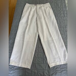 Men's White Linen Pants